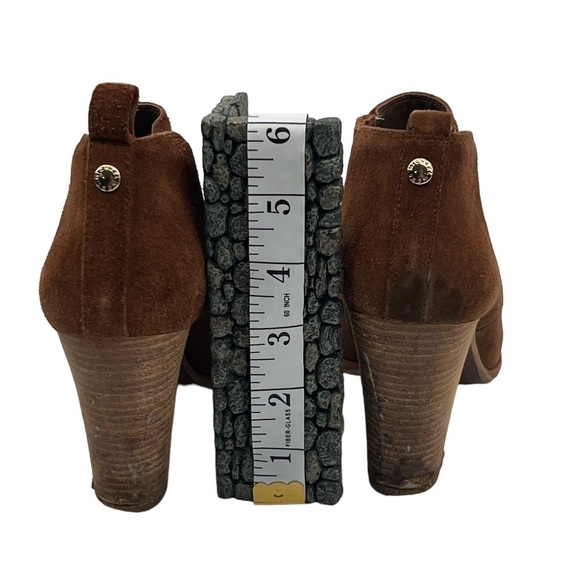 MICHAEL Michael Kors Brown Suede Heeled Slip On Booties Size 7 Women's - Picture 8 of 9